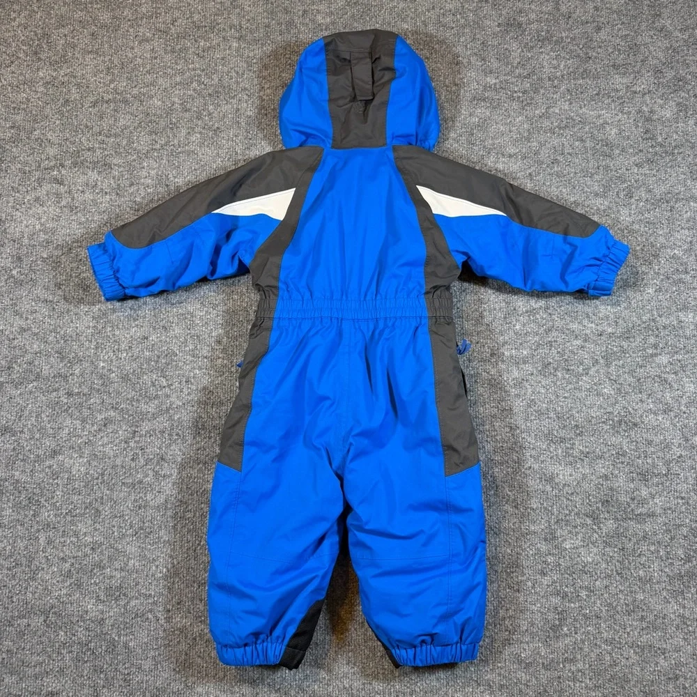 REI 18 Months Timber Mountain Blue Snowsuit Fleece‎ Lined Full Zip Up Hooded